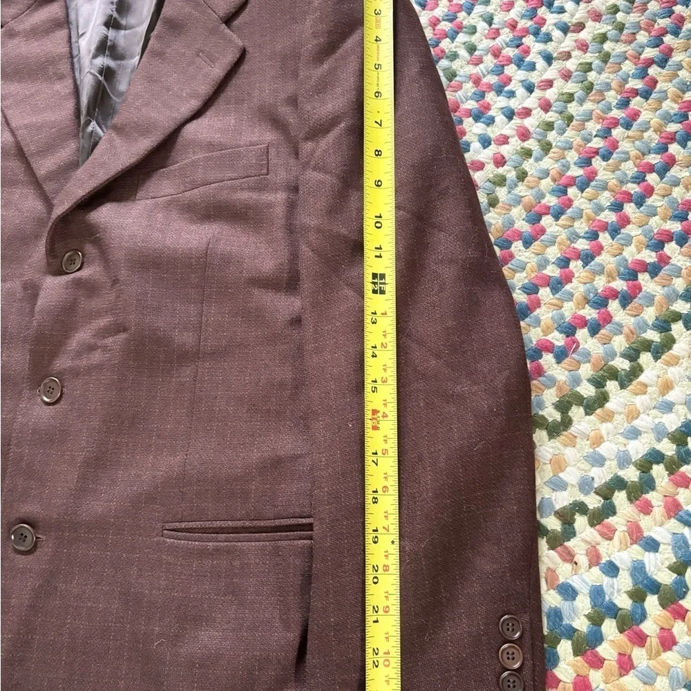TRUSSINI Linea Nuova Suit jacket SZ 40R brown Fully Lined men’s
